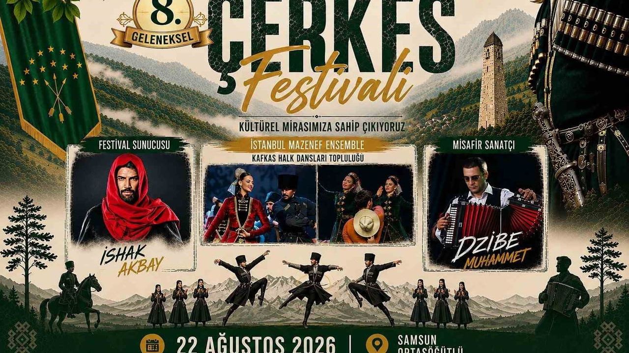 Terme'de 8. geleneksel Çerkes festivali kültür mirasını sahneye taşıyacak