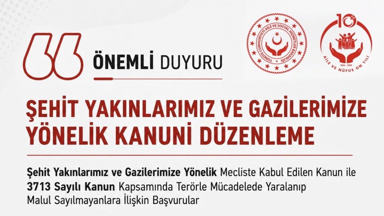 Teröre karşı yaralanan ama malul sayılmayanlar için başvurular eylül başında açılıyor