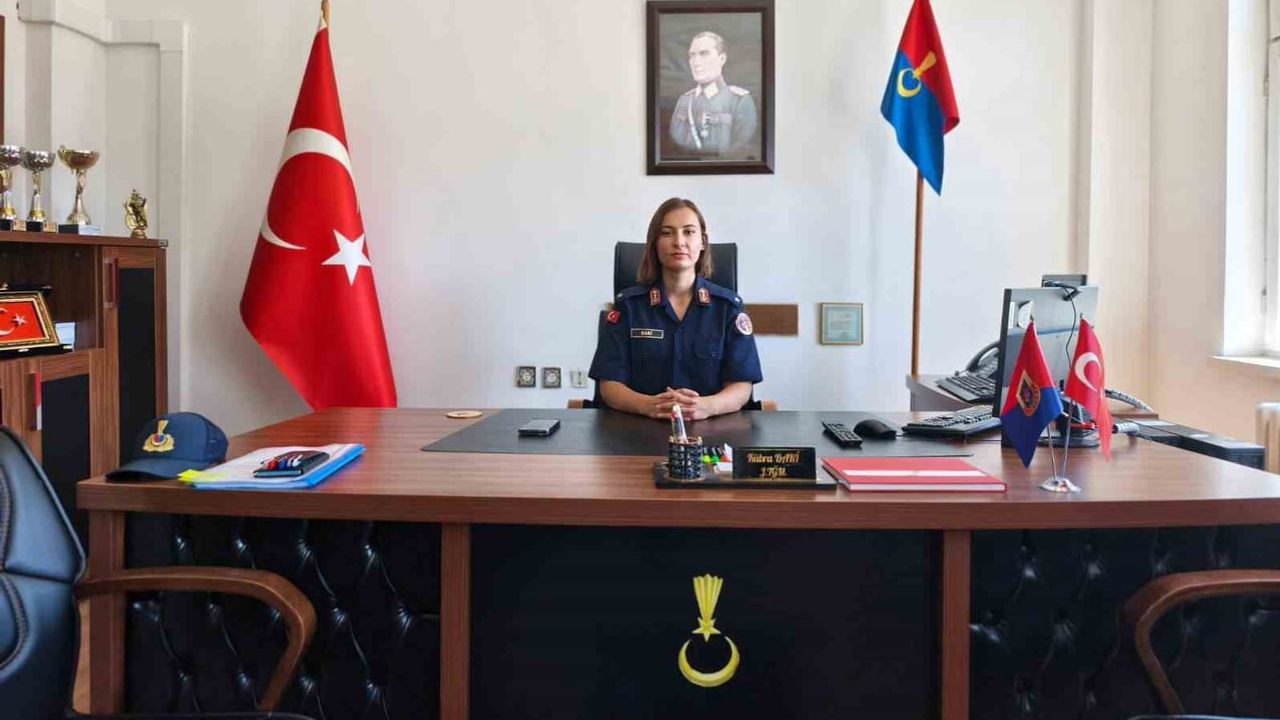 Tokat’ta bir ilk: Başçiftlik jandarma komutanlığına teğmen Rukiye Kübra Baki atandı