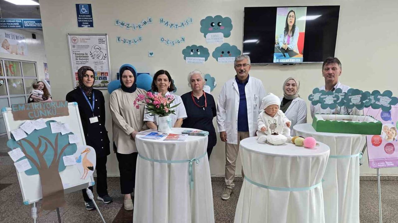 Ünye'de emzirme haftasında anne sütüne dikkat çağrısı