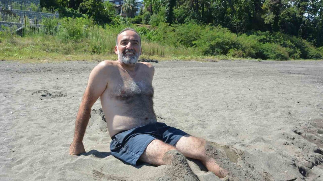 Ünye sahillerinde manyetik siyah kumun frekansı şifa dağıtıyor