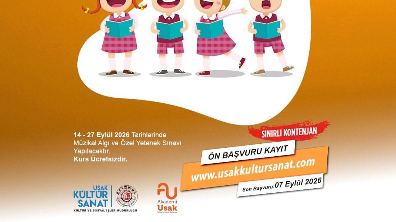 Uşak'ta gençlere ve yetişkinlere ses veren sanat kursları başvuruları başladı