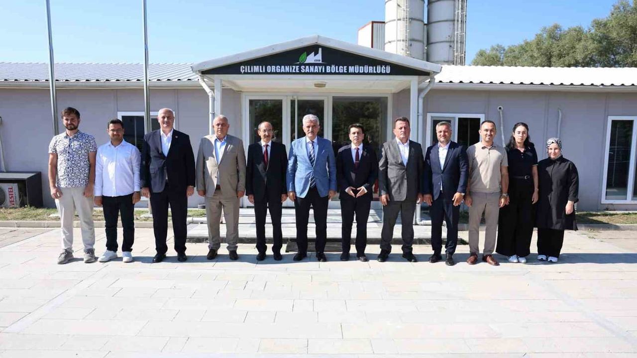Vali Makas Çilimli OSB'de yatırım süreçlerini değerlendirdi