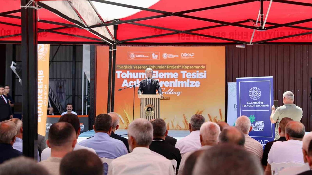 Vezirköprü'ye 5 ton kapasiteli tohum eleme tesisi üreticinin hizmetinde