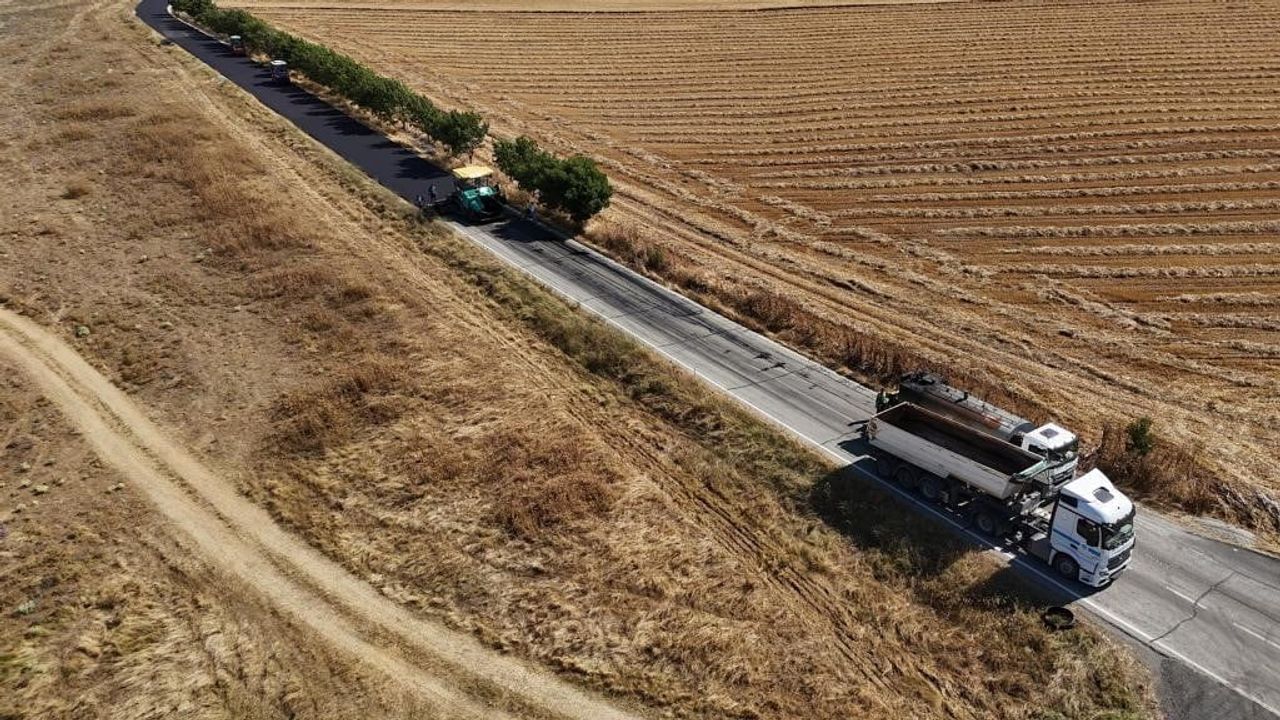Yağcı Mahallesi yolunda ikinci etap asfalt tamamlandı