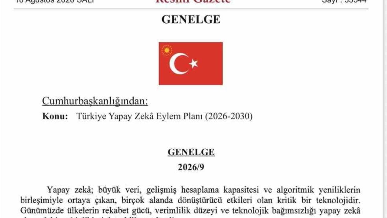 Yapay zekada 1 trilyon liralık değer hedefleyen ulusal eylem planı yürürlüğe girdi