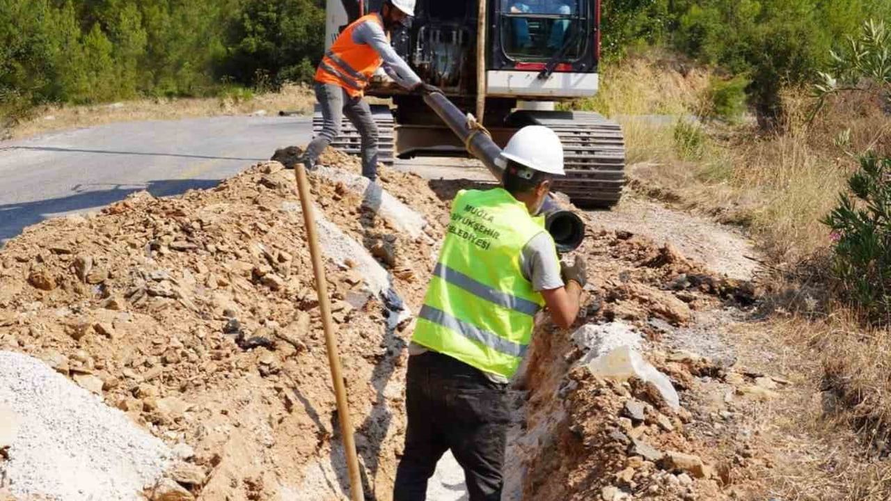 Yatağan'da Bencik ve Çamlıca'ya bin metrelik terfi hattı yatırımı