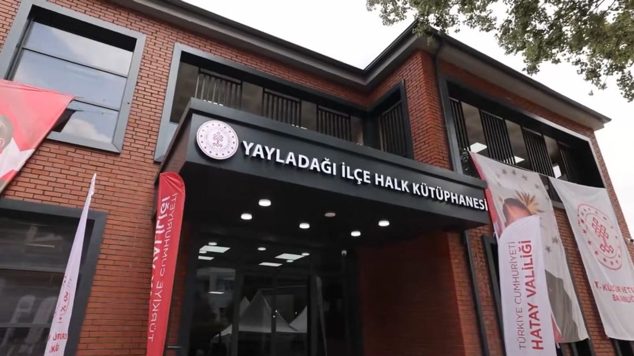 Yayladağı'na kültür ve eğitim merkezi: yeni ilçe halk kütüphanesi hizmete girdi