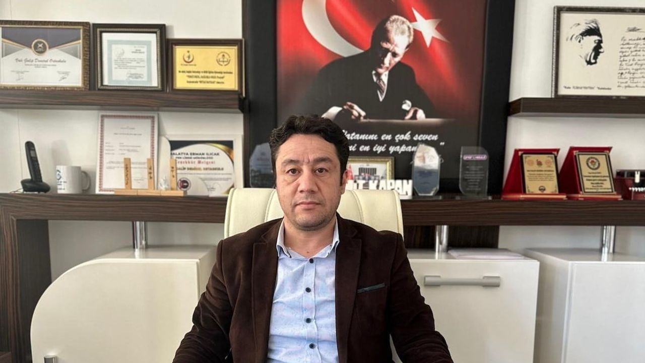 Yazıhan'da yeni ilçe milli eğitim müdürü Hamit Kapan göreve başladı