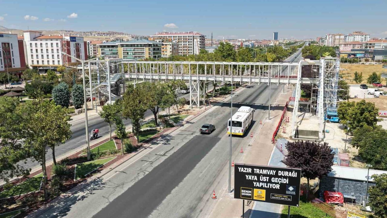 yazır'a modern erişim: üst geçitte son aşamaya gelindi