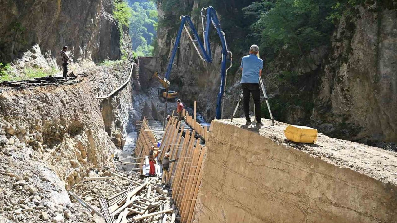 yenice şeker kanyonu'nda saha çalışmaları sürüyor