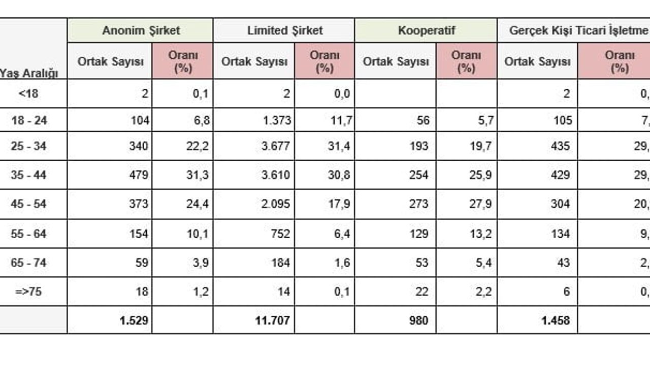 Yılın ilk 7 ayında yeni şirket kuruluşları yüzde 7,4 yükseldi