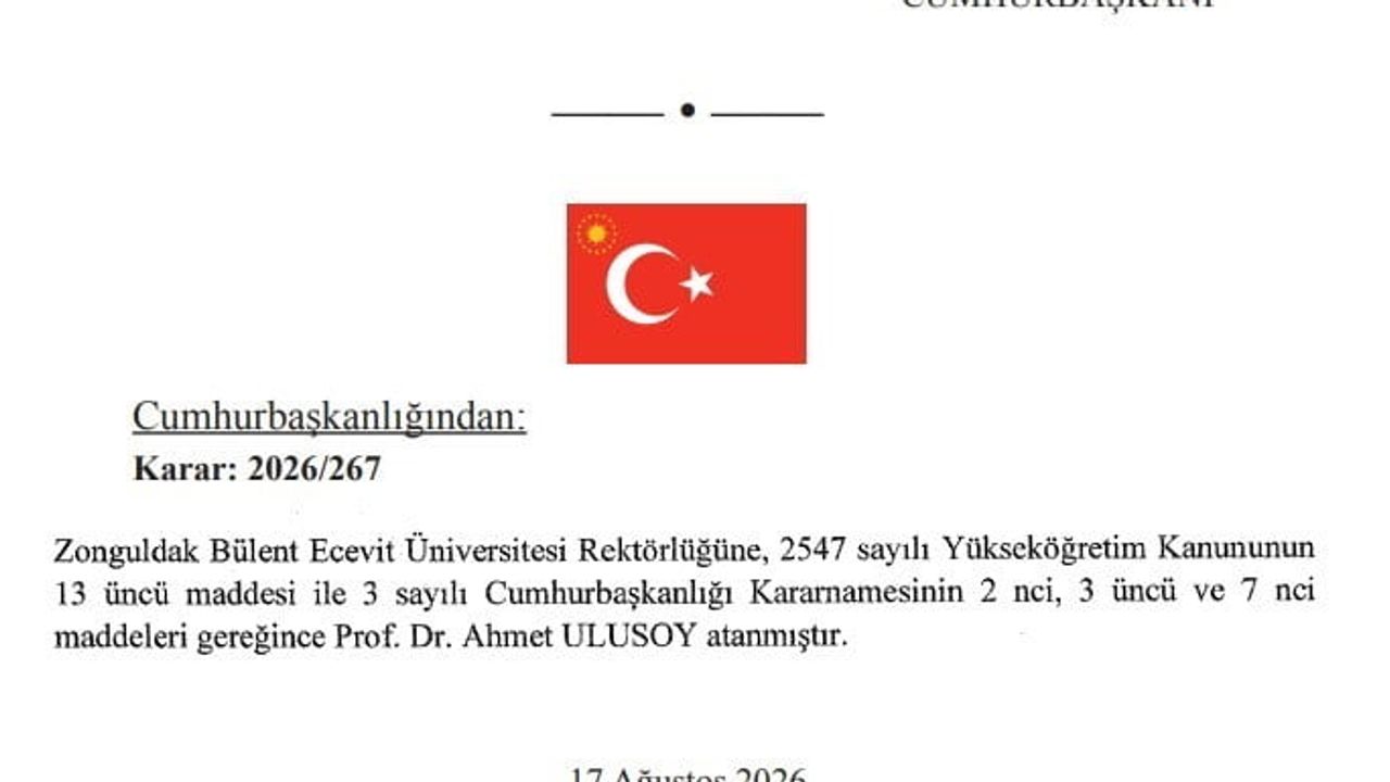 ZBEÜ yönetiminde değişim: rektörlüğe Prof. Dr. Ahmet Ulusoy atandı