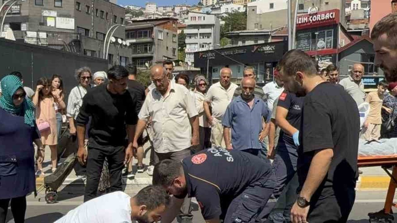 Zonguldak'ta üst geçidi kullanmayan yaşlı kadına otomobil çarptı