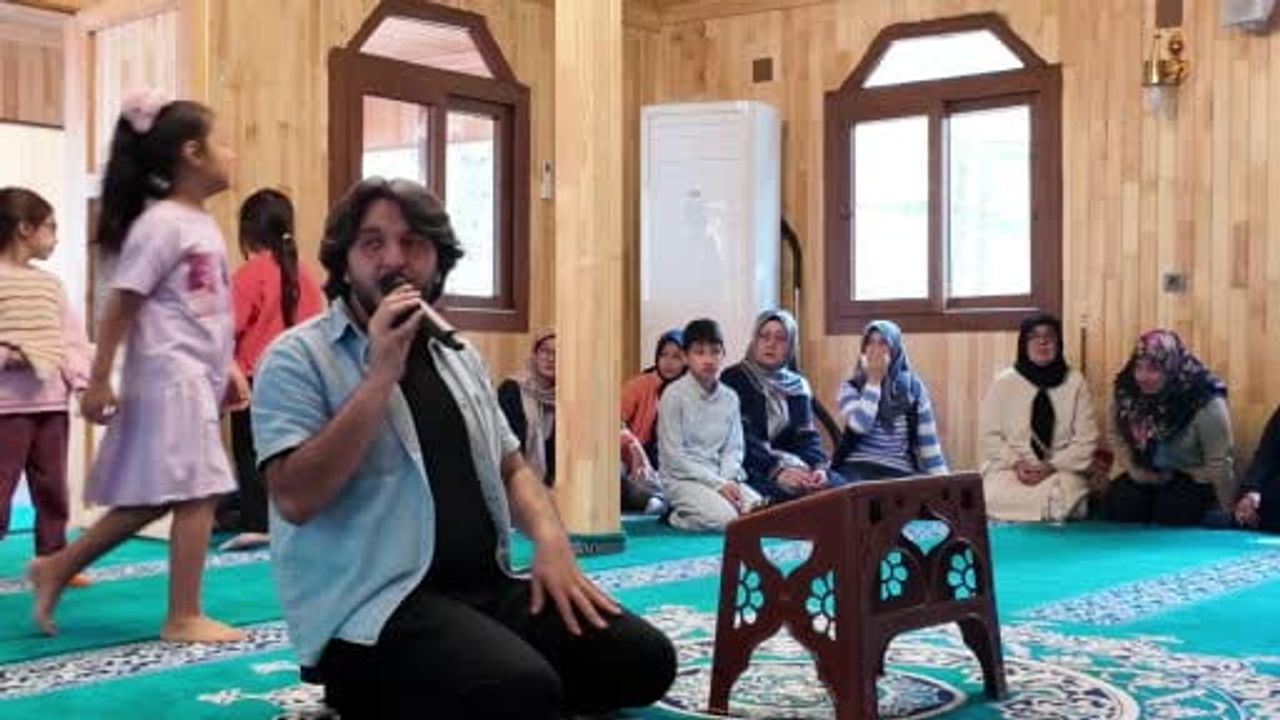 Zorkun'da küçük sesler Kur'an için yarıştı