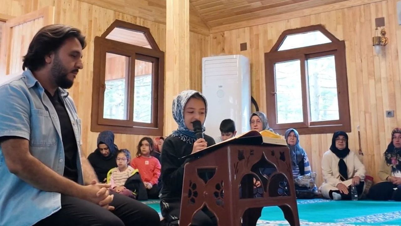 Zorkun'da minik kalpler Kur'an-ı Kerim tilavetiyle yaylayı doldurdu