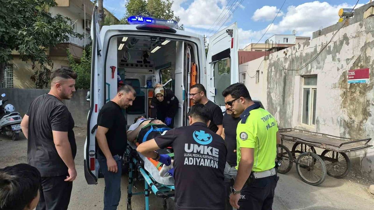 Adıyaman’da sokak kazası: motosiklet sürücüsü yaralandı
