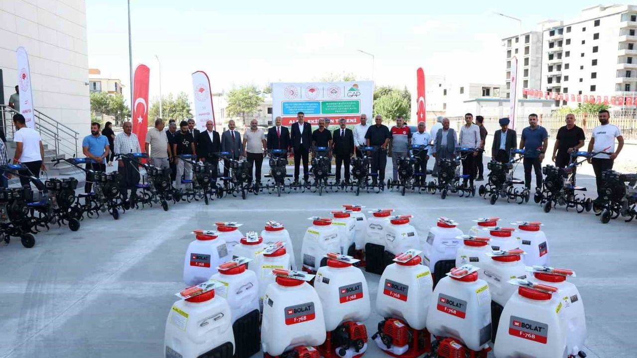 Adıyaman'da üretim maliyetlerini düşürmeye yönelik ekipman desteği sağlandı