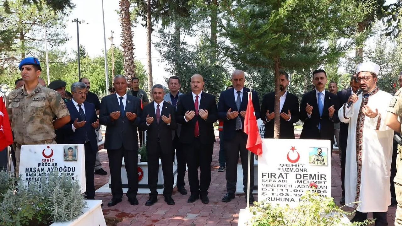Adıyaman'dan şehitlere vefa: Gaziler Günü'nde şehitlik ziyareti