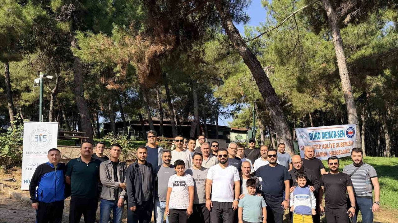 Adliye personeli aileleriyle doğada buluşup iş stresini geride bıraktı