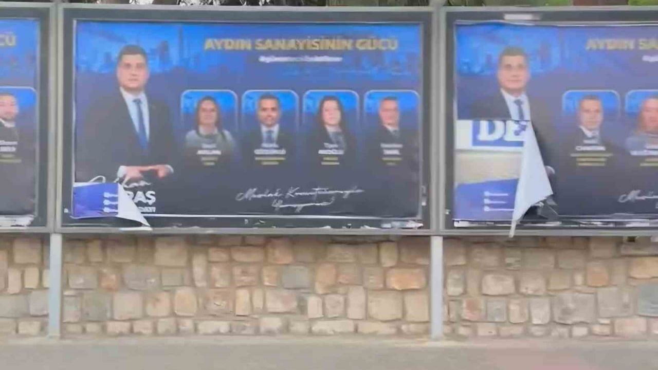 Afişlere saldırı sonrası başkan Maraş, polise başvurdu