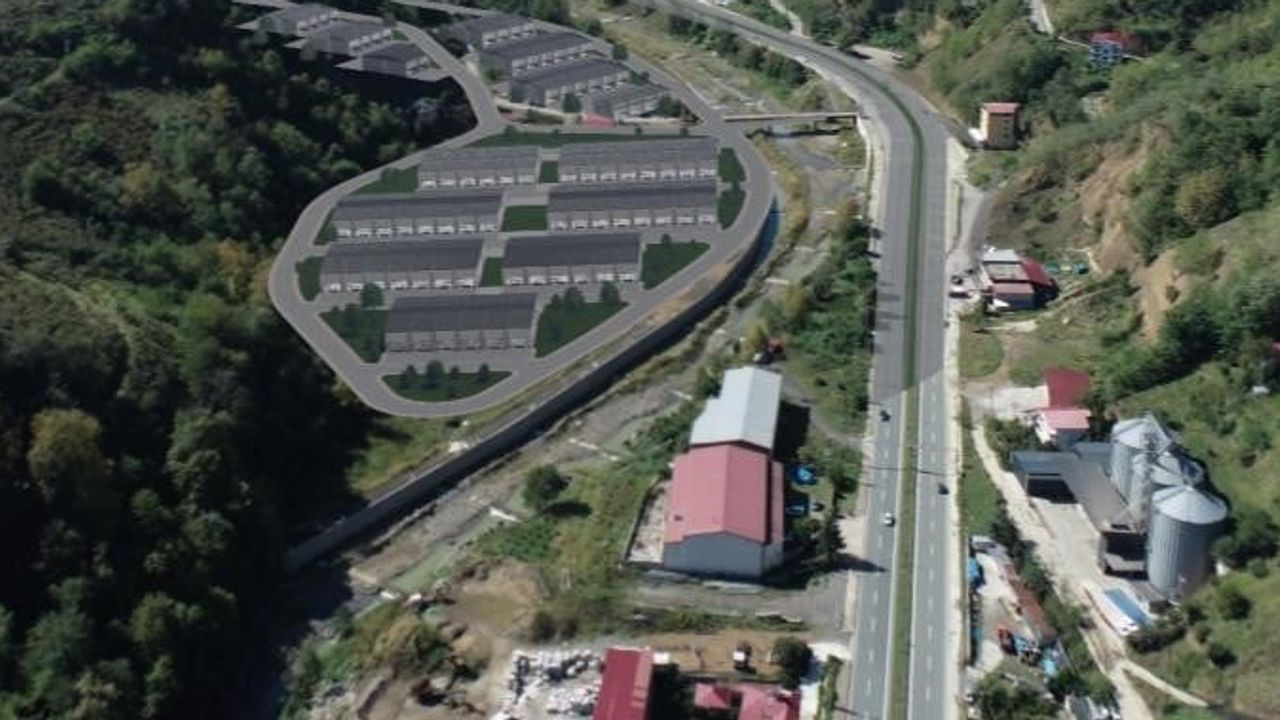 Akçaabat'ta yeni küçük sanayi sitesi için zemin hazırlığı başladı
