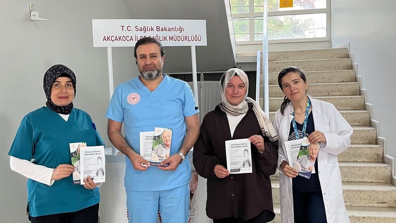 Akçakoca'da erken tanıya odaklanan lenfoma ve prostat farkındalık etkinliği