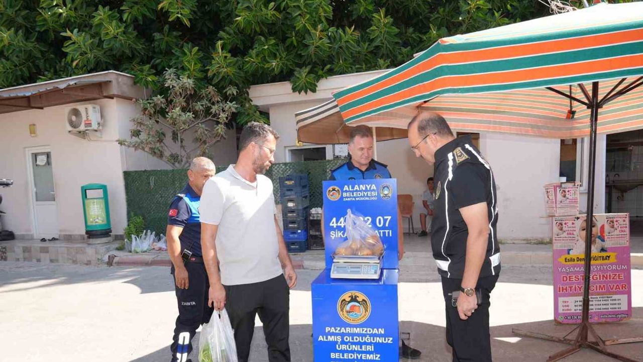 Alanya pazarlarında terazilerle tüketici güvenini artırma adımı