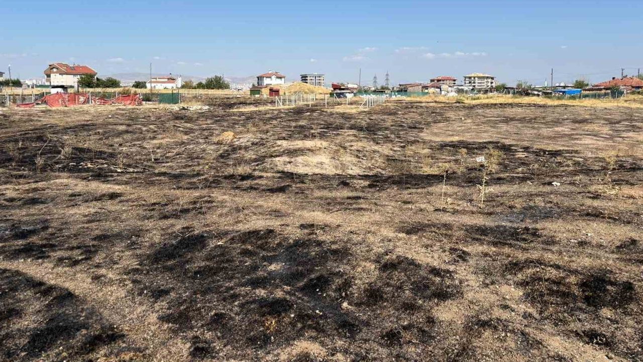 Ankara'da Çimşit'te otluk yangını kısa sürede kontrol altına alındı