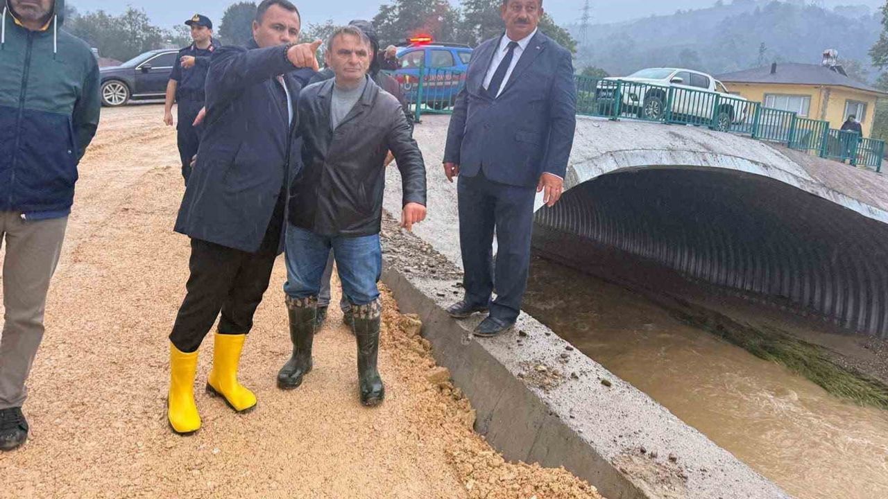 Aşırı yağışın yaraları yerinde değerlendirildi: Esmahanım köyünde inceleme