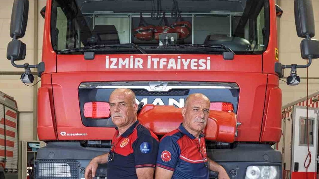 Aynı üniforma, aynı hayat: 33 yıldır omuz omuza görev yapan ikiz itfaiyeciler