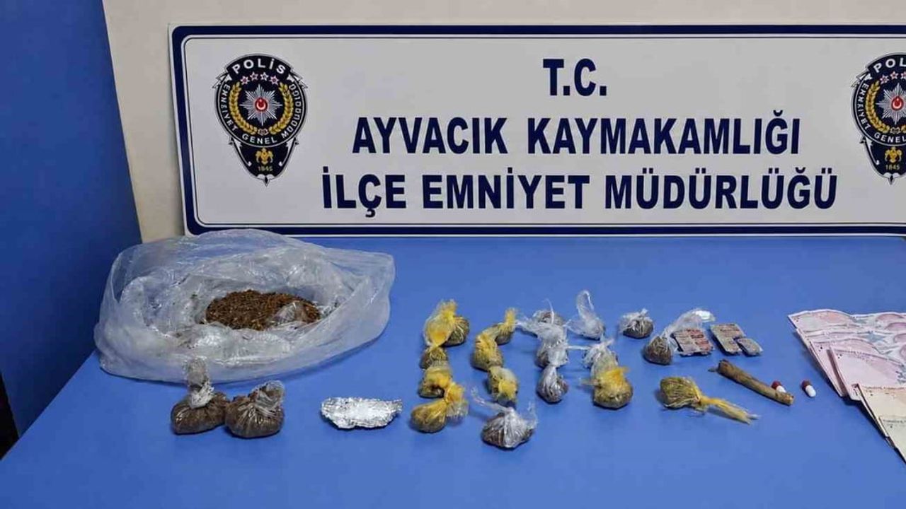 Ayvacık'ta kapsamlı uyuşturucu baskını: şüpheli tutuklandı