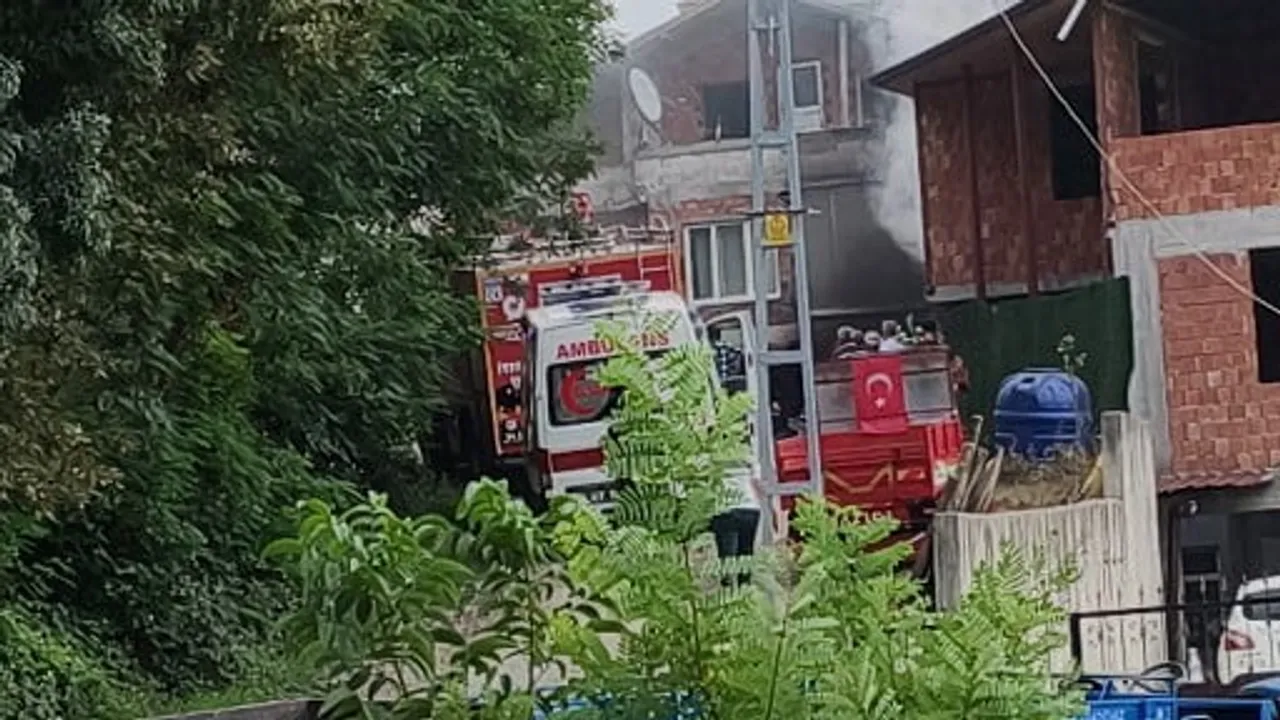 Ayvacık'ta tek katlı evde çıkan yangın bir kadının yaşamına mal oldu