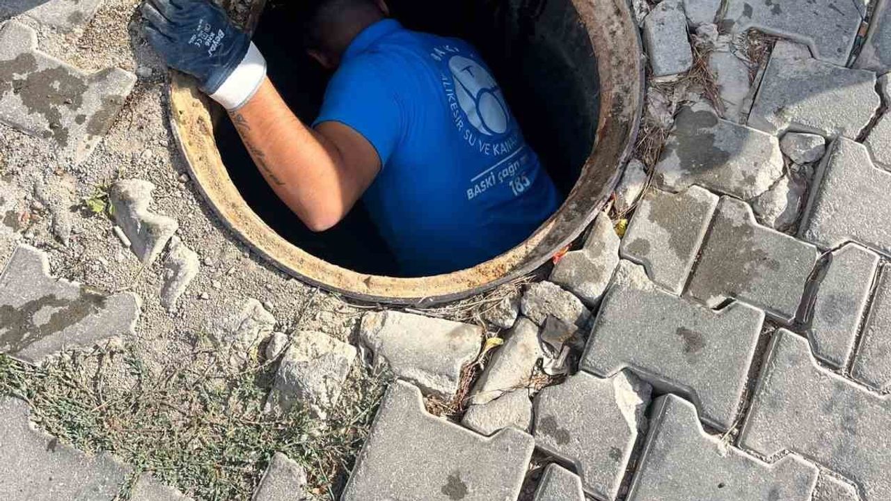 ayvalık kanalizasyonunda ıslak mendiller altyapıyı zorluyor