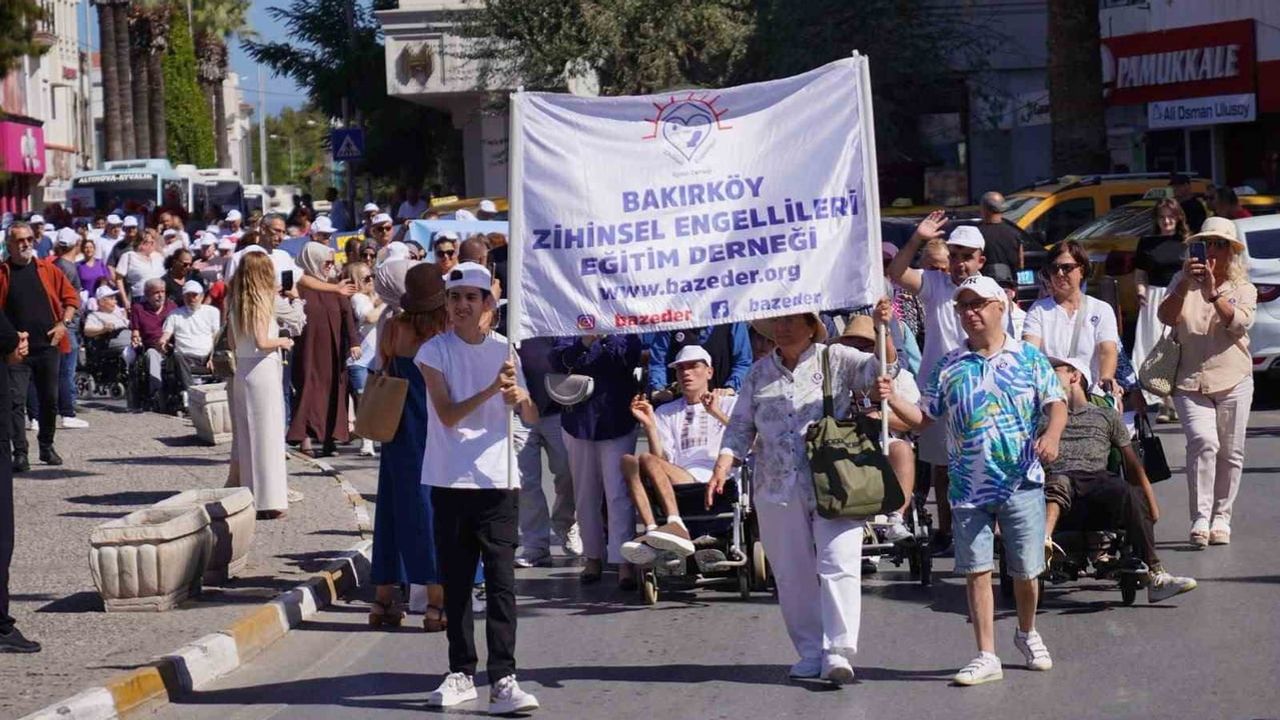 Ayvalıkta imece geleneğiyle 34 yıldır süren engelliler şenliği açıldı