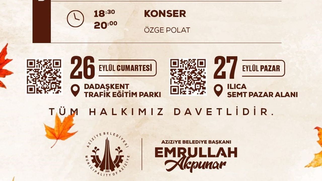 Aziziye'de mahallelerde kültür ve eğlence rüzgârı: 'güz akşamları' başlıyor