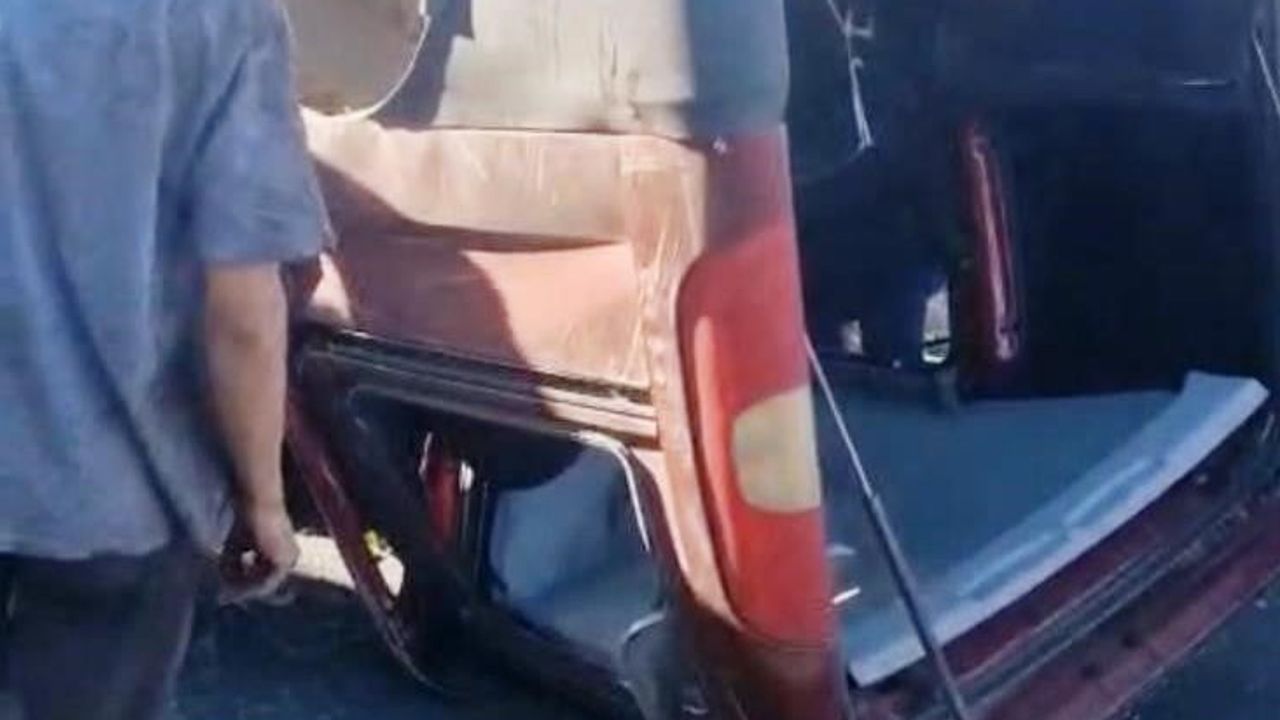 Aziziye'de son anda fren kazayı taklaya dönüştürdü