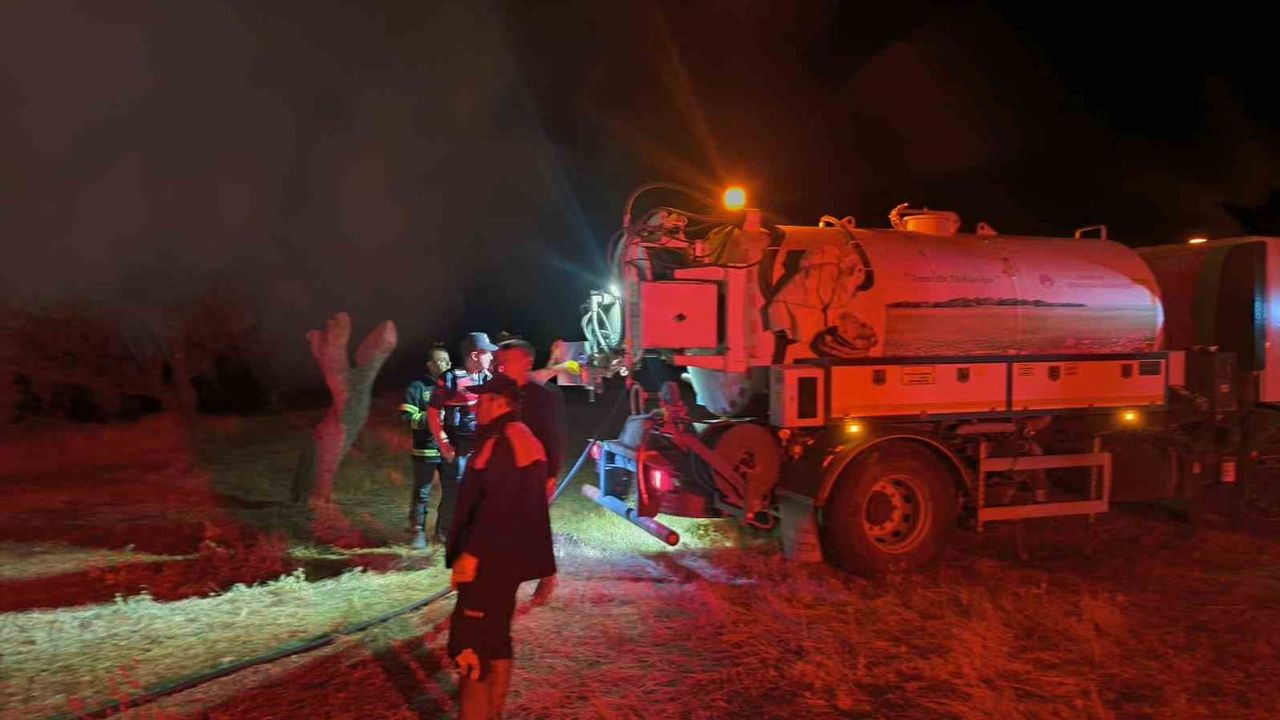 Bademli köyünde ahır yangını: 6 büyükbaş telef oldu, hasar tahmini 1 milyon TL