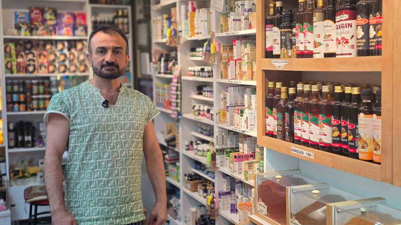 Bandırma'da soğuklar aktarlara ilgi uyandırdı
