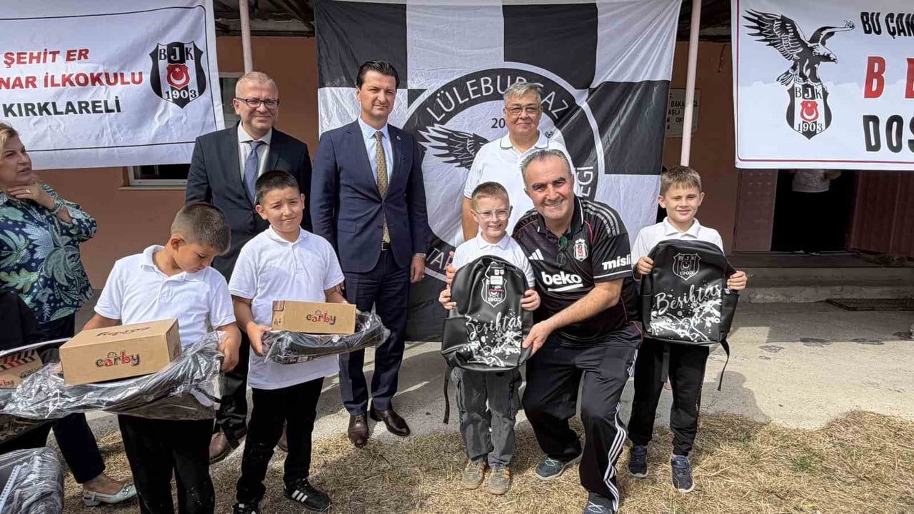 Beşiktaş'tan Eskitaşlı'da 50 öğrenciye eğitim desteği