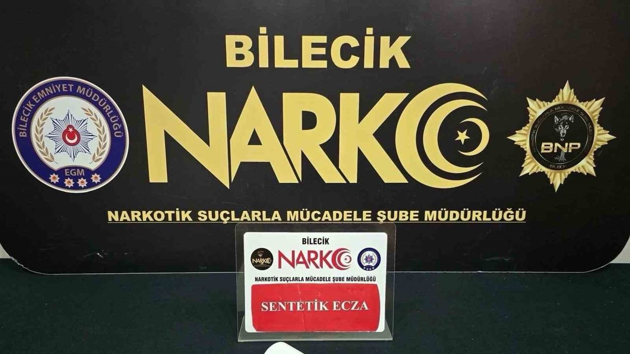 Bilecik'te otobüs yolculuğunda Lyrica taşıyan iki şüpheli yakalandı