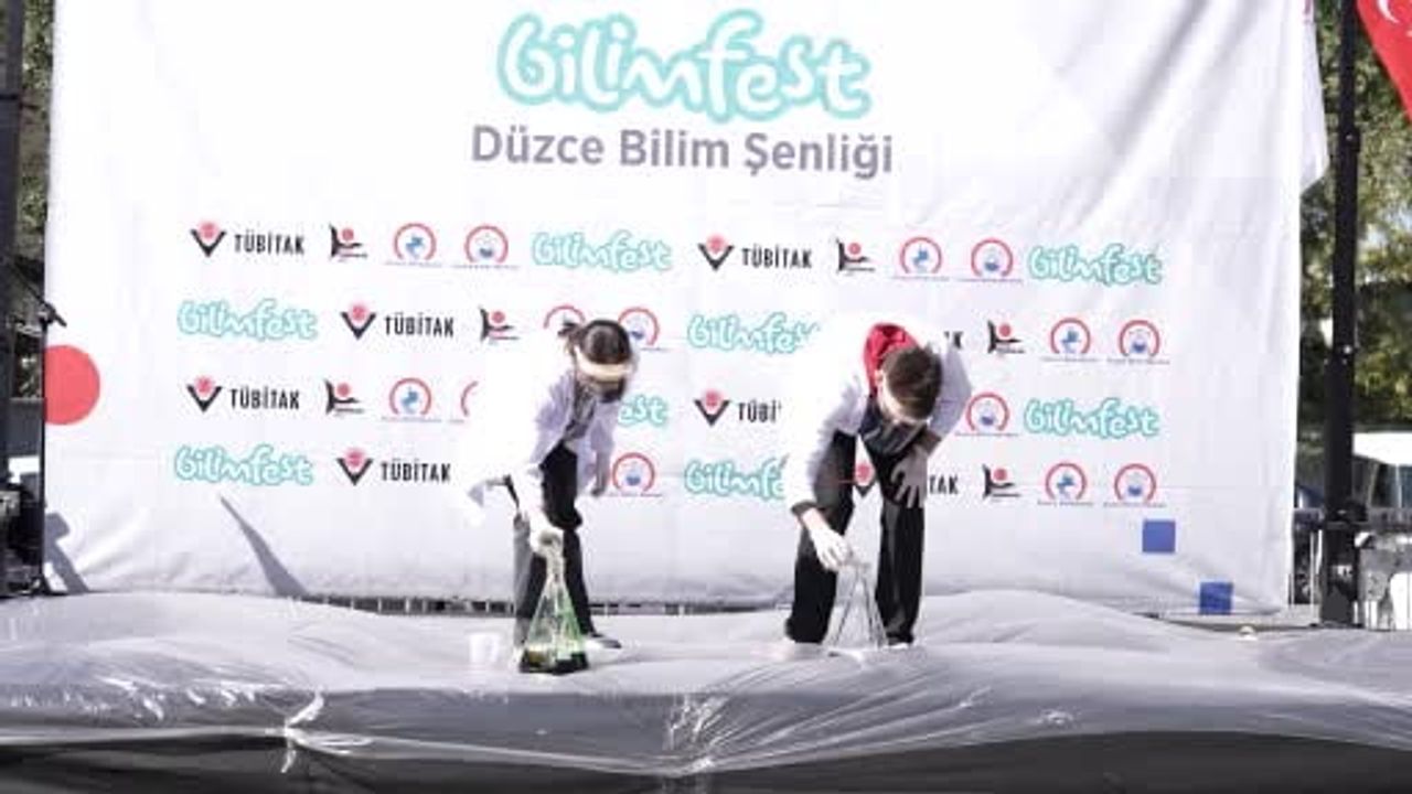 Bilimle üç gün: Düzce'de 6 bin 500 kişiye ulaşan şenlik