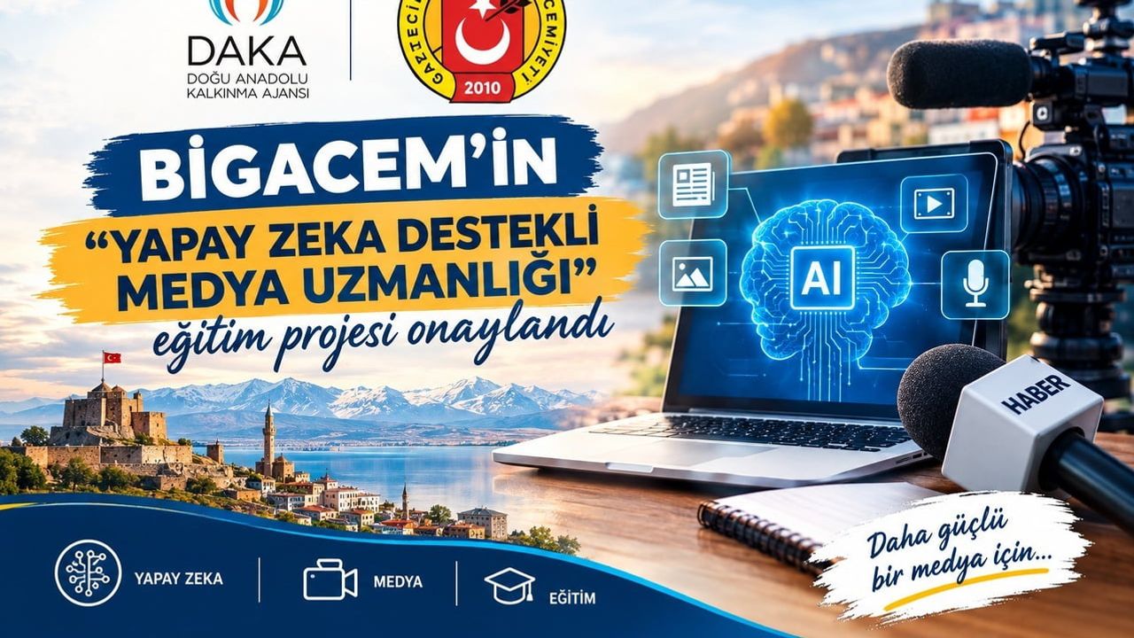 Bitlis'te dijital dönüşüm: BİGACEM'in yapay zeka destekli medya eğitimi DAKA ile onay aldı