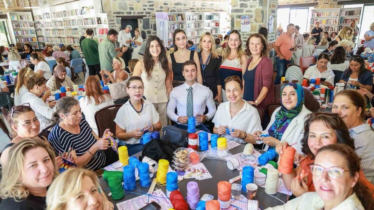 Bodrum sokakları kadınların renkli örgüleriyle gölgelenecek
