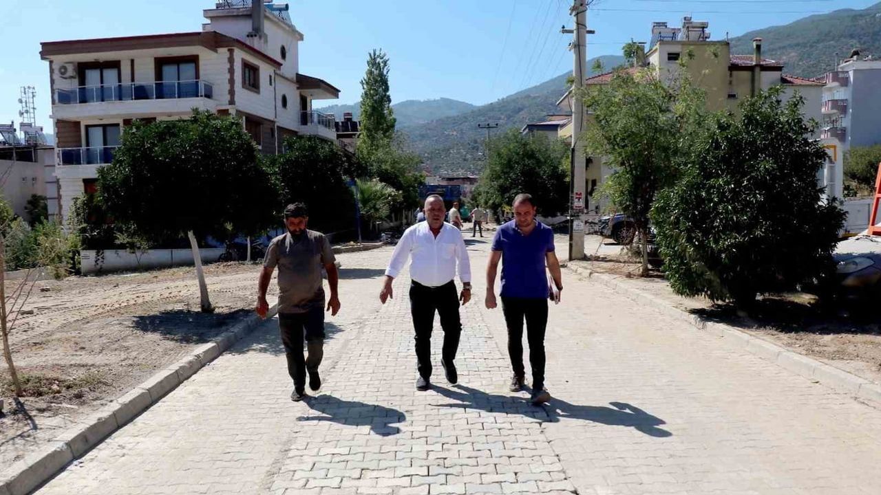Bozdoğan’da doğalgaz sonrası ulaşım konforu için yol düzenlemesi