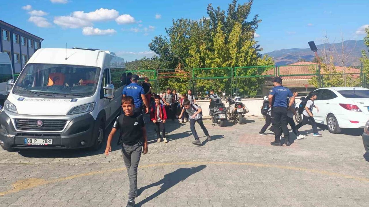 Bozdoğan'da okul güvenliği için emniyet ekipleri sahada