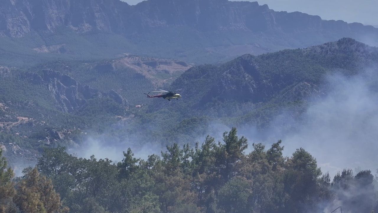 Bucak'ta orman yangını: hava ve kara ekiplerinin müdahalesi devam ediyor