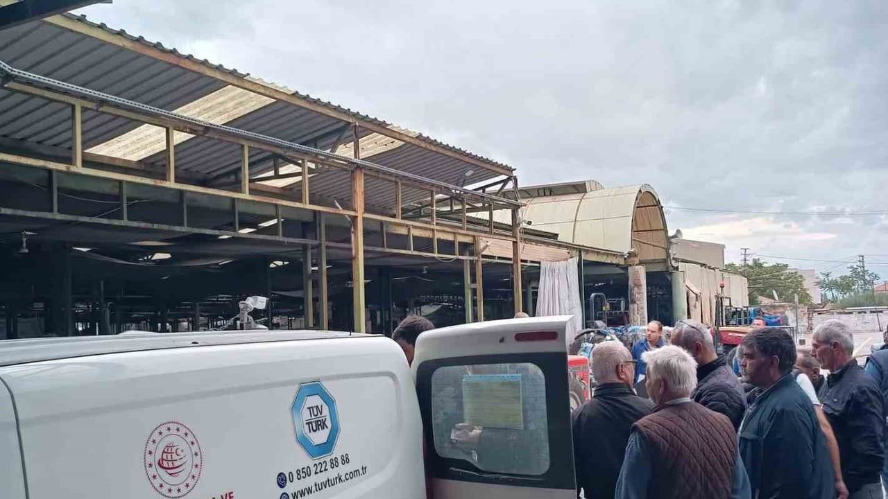 Burhaniye'de mobil muayene uygulaması üreticilere ilçe içinde kolaylık sağladı