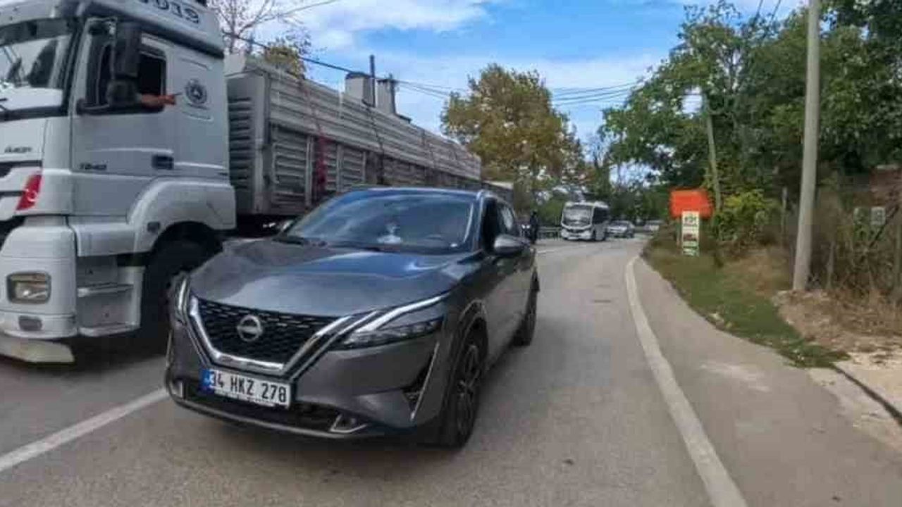 Bursa'da hatalı sollama, kaza kıl payı önlendi