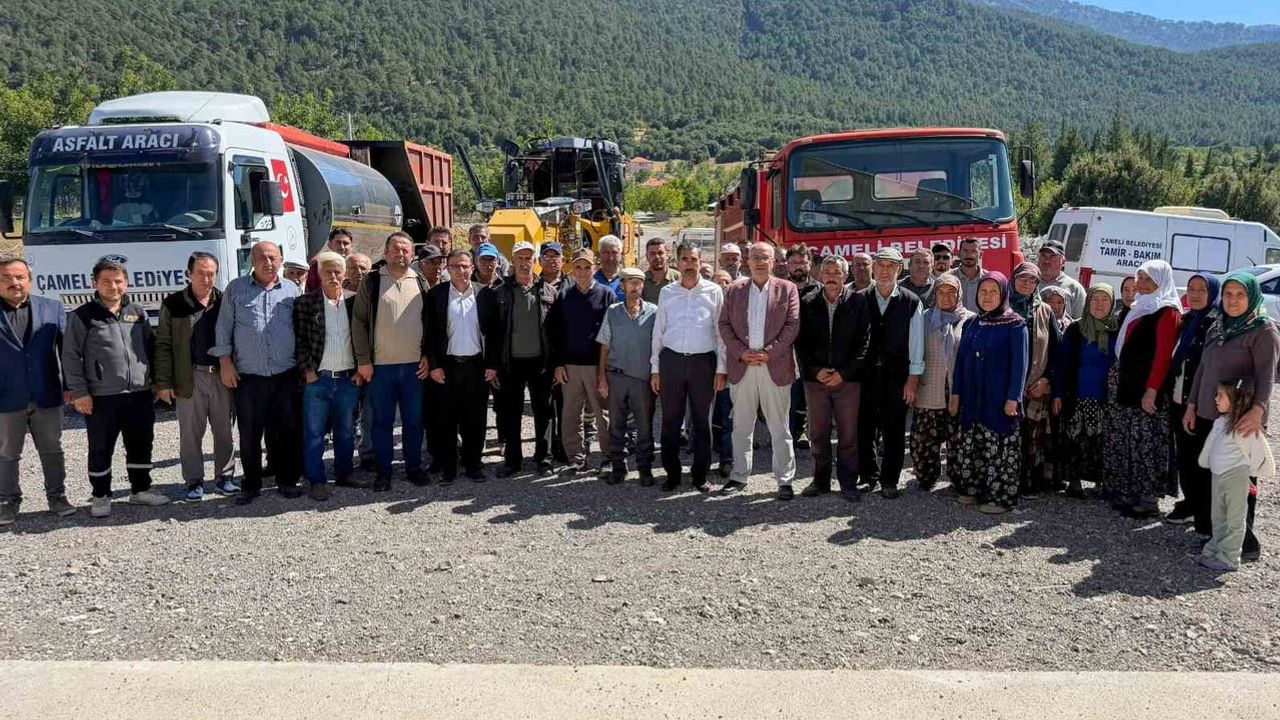 Çameli'de Cevizli Mahallesi'ne yeni asfaltla daha güvenli ulaşım